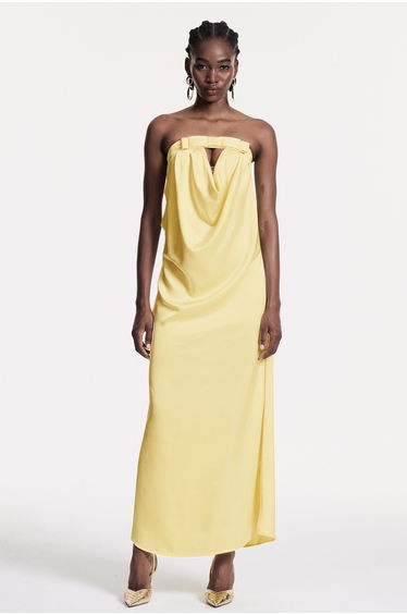 Ashorn Strapless Bow Maxi Dress