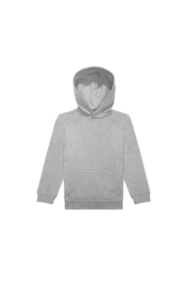 B&C Childrens/Kids Long-Sleeved Hoodie - Sport Grey