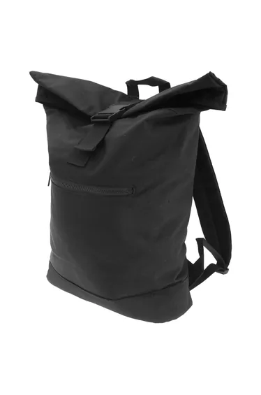Bagbase Roll-Top Backpack / Rucksack / Bag (12 Litres) (Pack of 2) - Black