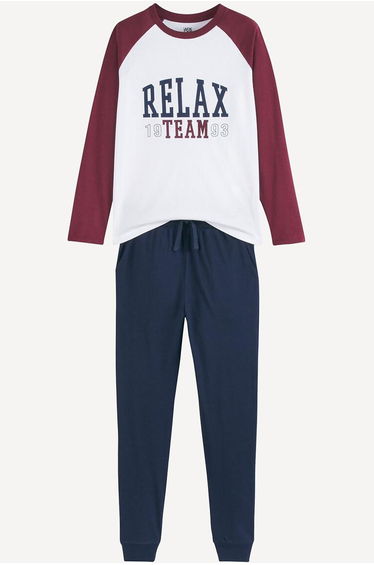 Cotton Pyjamas with Printed Message