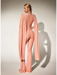 Burdette Leopard Draped Jumpsuit - 5