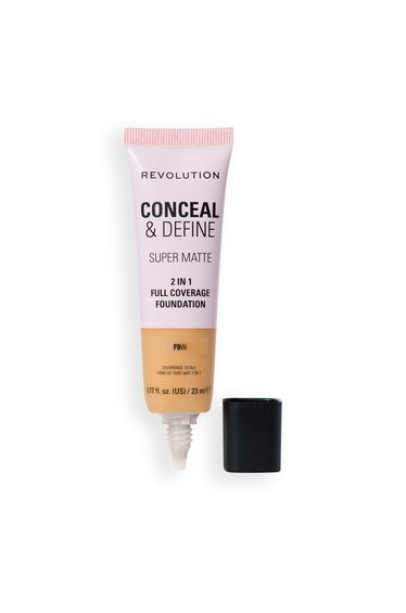 Revolution Conceal and Define Full Cover Tube Foundation 9W