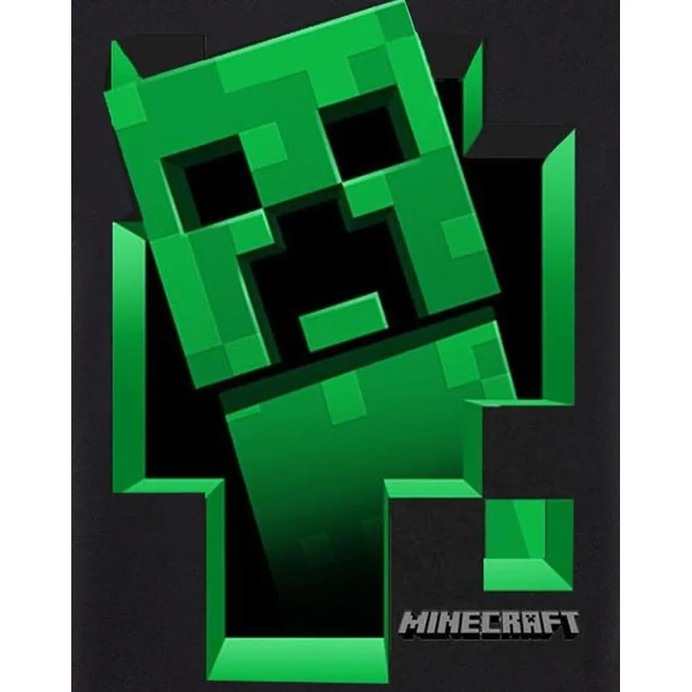 Minecraft Boys Creeper Inside T-Shirt - Black - 2