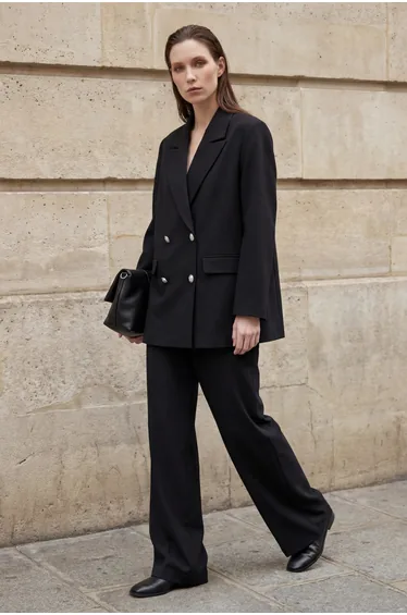 MY FASHION Buttoned Blazer Jacket