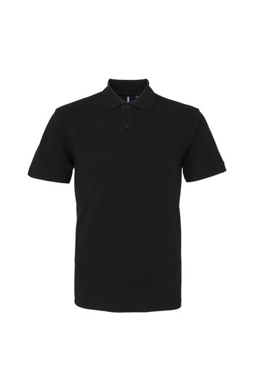 Asquith & Fox Mens Organic Classic Fit Polo Shirt - Black