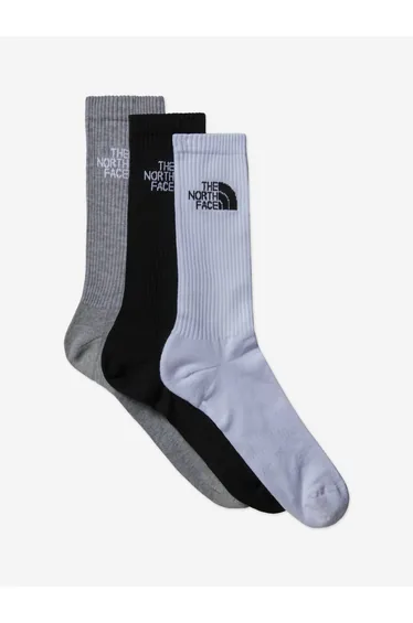 The North Face Kids Multi Sport Cush Crew Socks Set (3 Pack) in Black