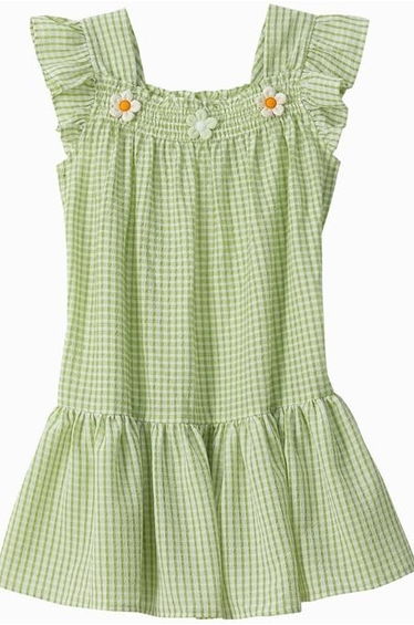 Girls' Checkered Dress