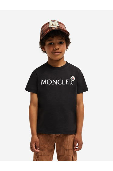 Boys Logo T-Shirt in Black