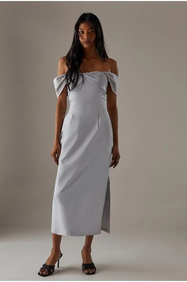 Twist Bandeau Column Dress