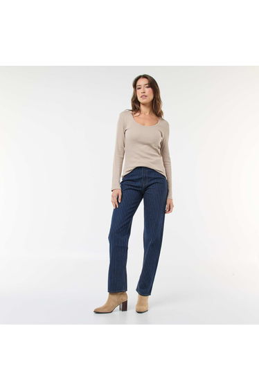 Regular Fit Cotton Line Jeans BLUE