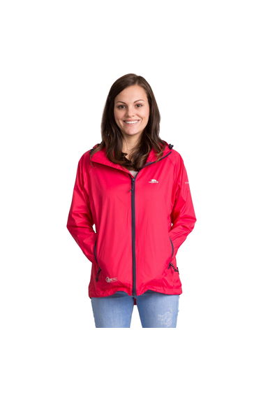 Trespass Womens/Ladies Qikpac Packaway Waterproof Jacket - Raspberry