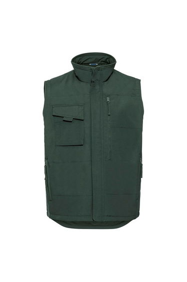 Russell Mens Heavy Duty Gilet - Bottle Green