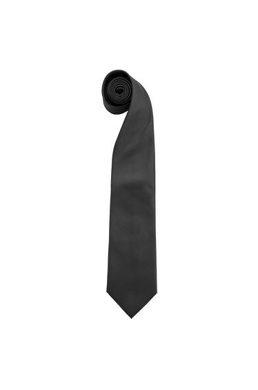 Premier Mens “Colours” Plain Fashion / Business Tie - Black