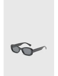 Chunky Rectangular Sunglasses - black - 1