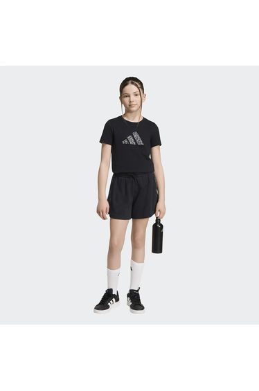 Short Sleeve T-Shirt with Leopard Print