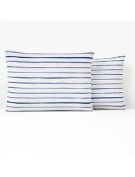 GLENANS Striped Cotton Pillowcase - 1