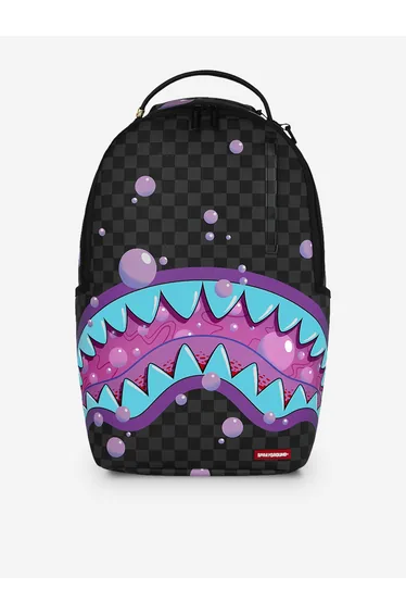 Sprayground Kids Purple Slime Takeover Backpack in Black (45cm)
