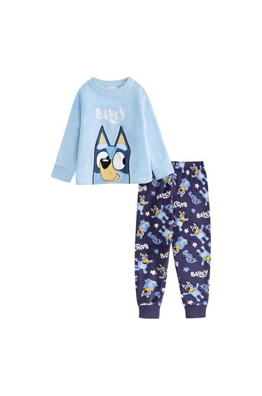 Bluey Boys Character Long-Sleeved Long Pyjama Set - Blue