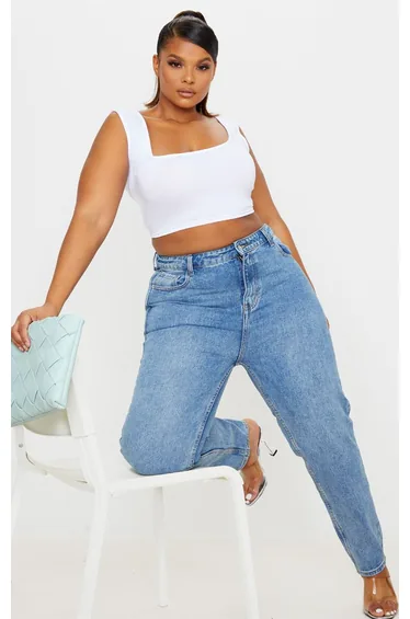 بنطلون موم جينز - مقاسات كبيرة