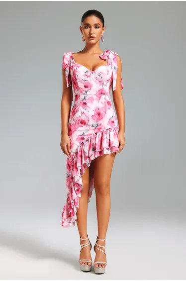 Daona Floral Printed Dress - Floral