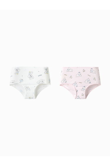 Girls' Cotton Underwear Pack Of 2