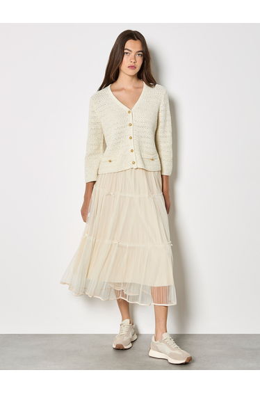 Shimmer Cotton Cardigan