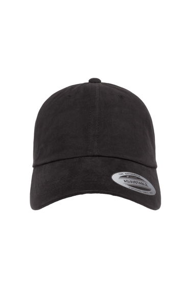 Flexfit By Yupoong Peached Cotton Twill Dad Cap - Black
