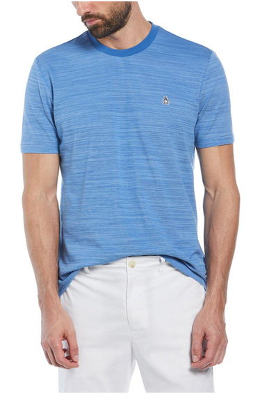 Cotton Slub T Shirt Blue