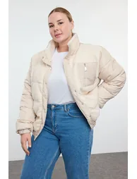 Ecru Regular Fit Pocket Detailed Boucle Jacket - 1