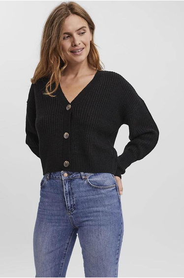 Short Buttoned Cardigan