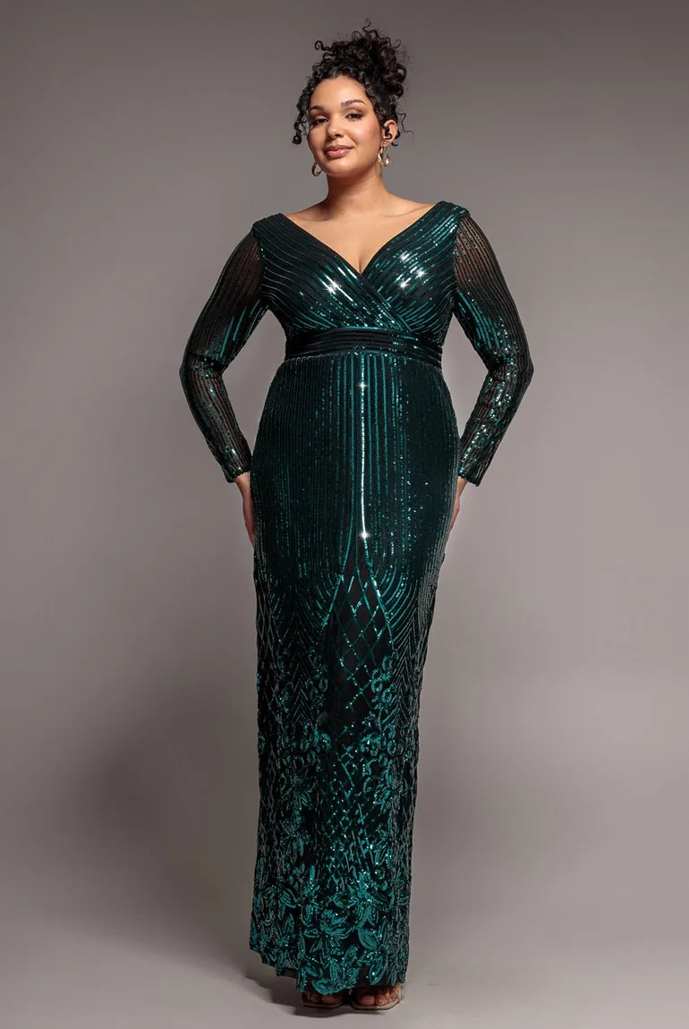 plus size long emerald green dress Long Emerald Green Dress Plus Size Plus Size Strapless Colorblock Emerald  Green Mermaid Gown