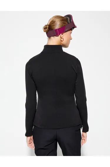 Fleece Cardigan with Zipper Pocket Stand Collar