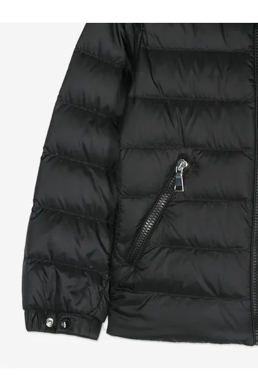 Moncler Enfant Girls Down Padded Gles Jacket in Black