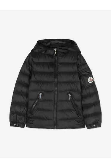 Moncler Enfant Girls Down Padded Gles Jacket in Black