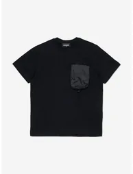 تيشيرت أطفال بجيوب لون أسود