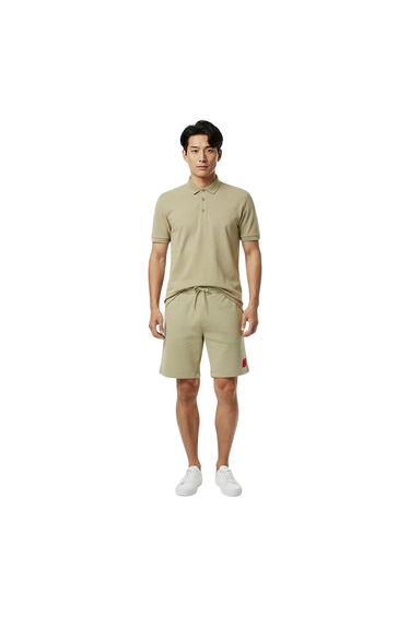 Hugo Mens Fleece Sweat Shorts - Dark Green