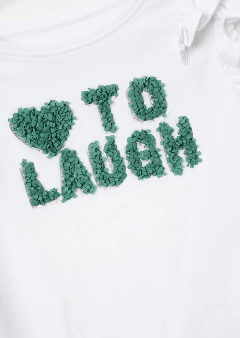 بلوزة بأكمام طويلة بأكتاف بكشكش  - 5