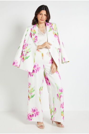 Floral Satin Trouser Coord