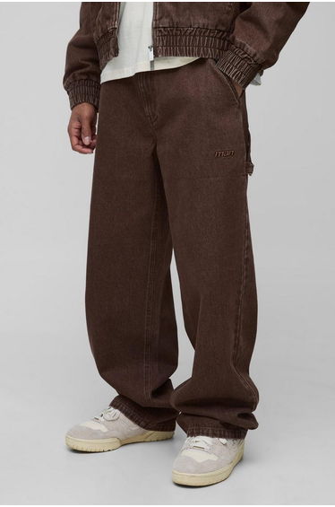Relaxed Fit Carpenter Washed Twill Trousers