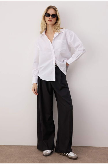 Shirt - White - Oversize