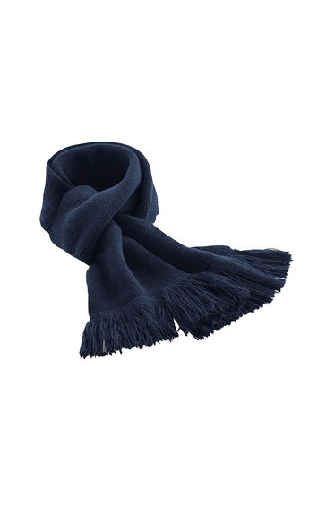 Beechfield Unisex Adult Classic Knitted Winter Scarf - French Navy