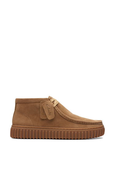 Clarks Torhill Hi Suede Boots Sand
