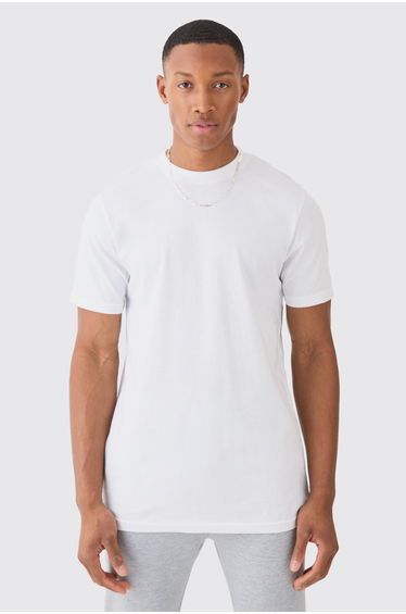 Slim Basic T-shirt - white