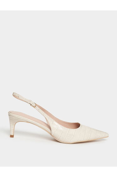 Slingback Kitten Heel Pointed Toe Pumps
