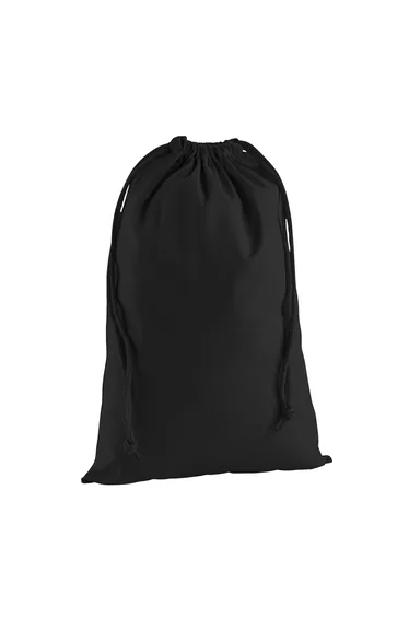 Westford Mill Premium Cotton Drawstring Bag - Black