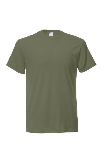 Mens Short Sleeve Casual T-Shirt - Olive Green