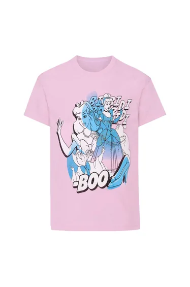 Disney Childrens Girls Cinderella Bibbidi Bobbidi Boo T-Shirt - Pink