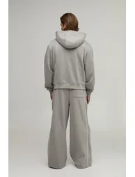 Extreme Wide Leg Piping Jogger - grey - 2
