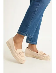 Good For The Sole: Karis Faux Suede Comfort Tassle Loafers - 1
