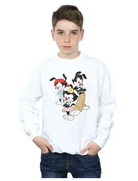 Animaniacs Boys Dot Wakko And Yakko Sweatshirt - White - 1